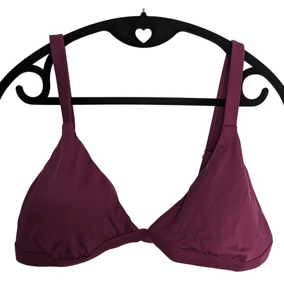 Andie Swim Bikini Top The Caicos Plum Red - Picture 9 of 9